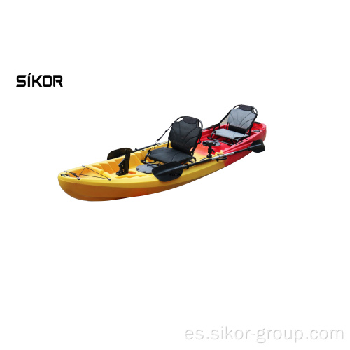 Nuevo diseño popular vendiendo kayak precio barato doble kayak alta calidad 2 hombre pesca kayak